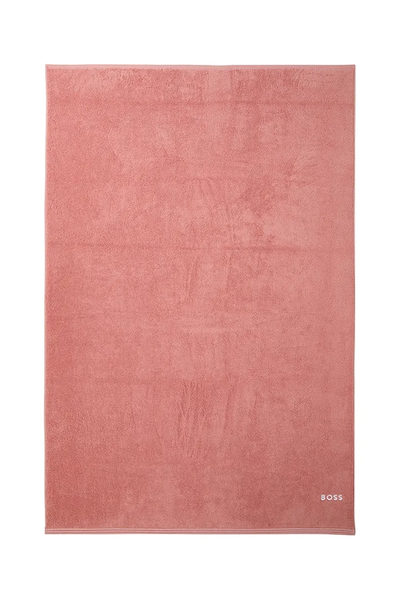 BOSS duży ręcznik bawełniany EDGE Blush 100 x 150 cm różowy 1063638