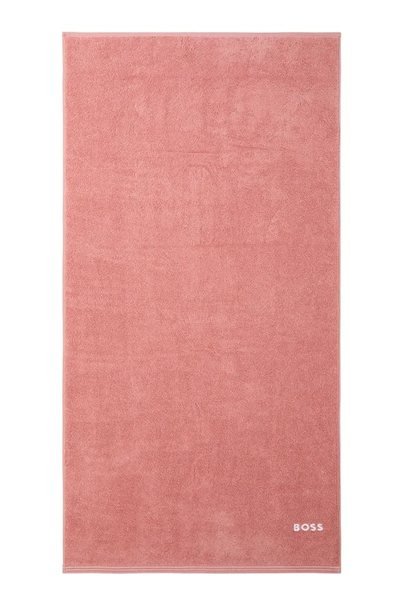 BOSS średni ręcznik bawełniany EDGE Blush 70 x 140 cm różowy 1063645