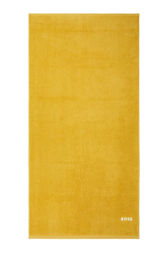 BOSS średni ręcznik bawełniany EDGE Citrus 70 x 140 cm żółty 1063607