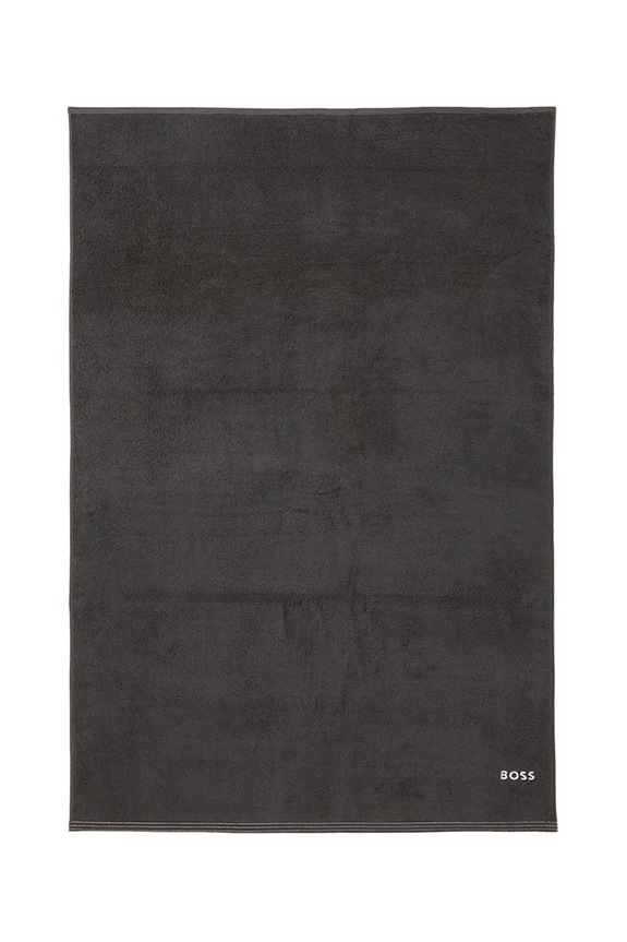 BOSS duży ręcznik bawełniany EDGE Graphite 100 x 150 cm szary 1063562