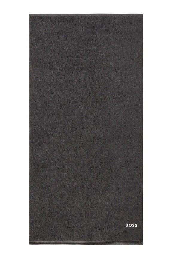 BOSS średni ręcznik bawełniany EDGE Graphite 70 x 140 cm szary 1063570