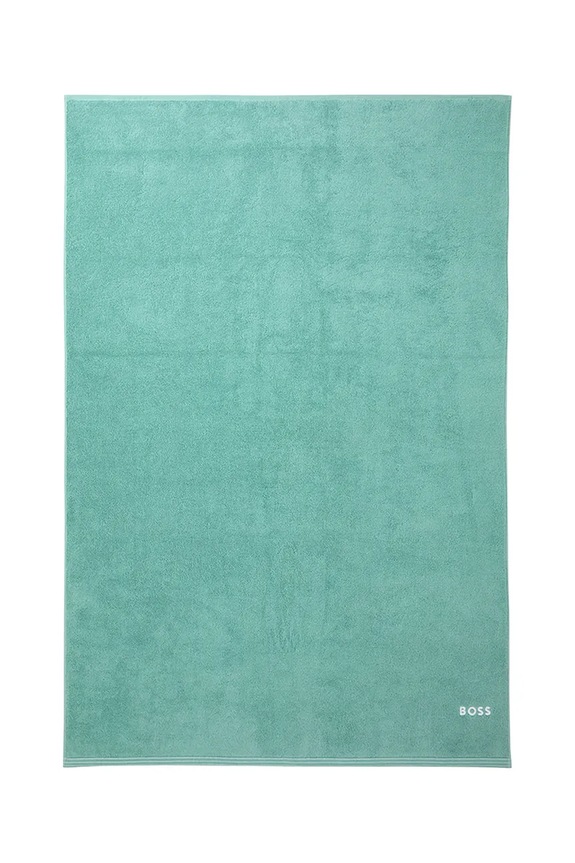 BOSS duży ręcznik bawełniany EDGE Lagoon 100 x 150 cm turkusowy 1063631