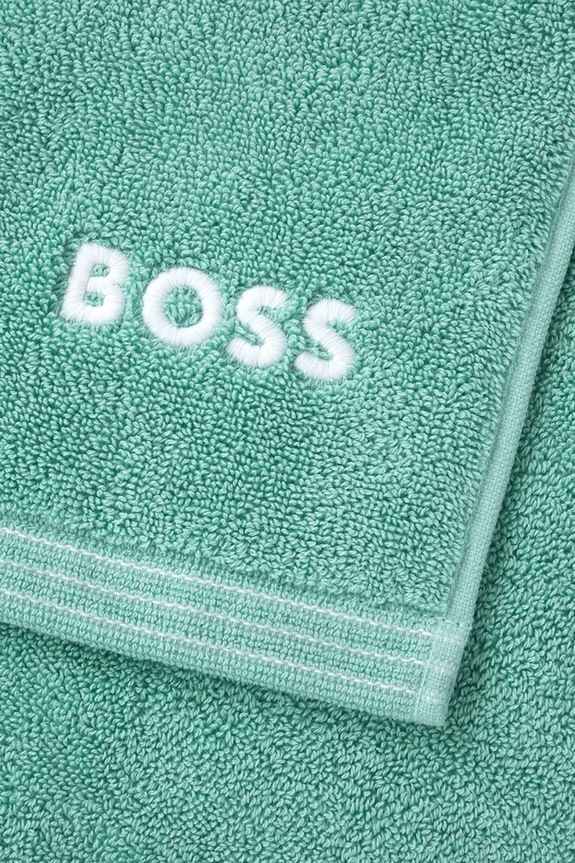Łazienka BOSS duży ręcznik bawełniany EDGE Lagoon 100 x 150 cm 1063631 turkusowy