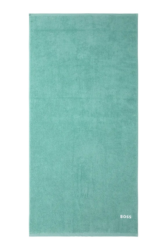BOSS średni ręcznik bawełniany EDGE Lagoon 70 x 140 cm turkusowy 1063634
