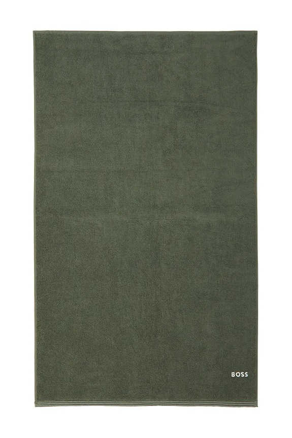 BOSS duży ręcznik bawełniany EDGE Lichen 100 x 150 cm zielony 1063534