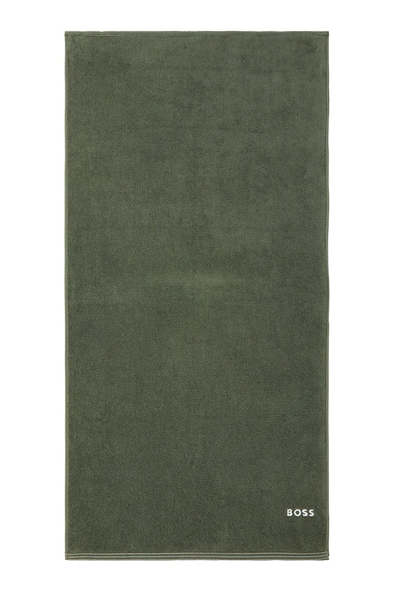 BOSS średni ręcznik bawełniany EDGE Lichen 70 x 140 cm zielony 1063533