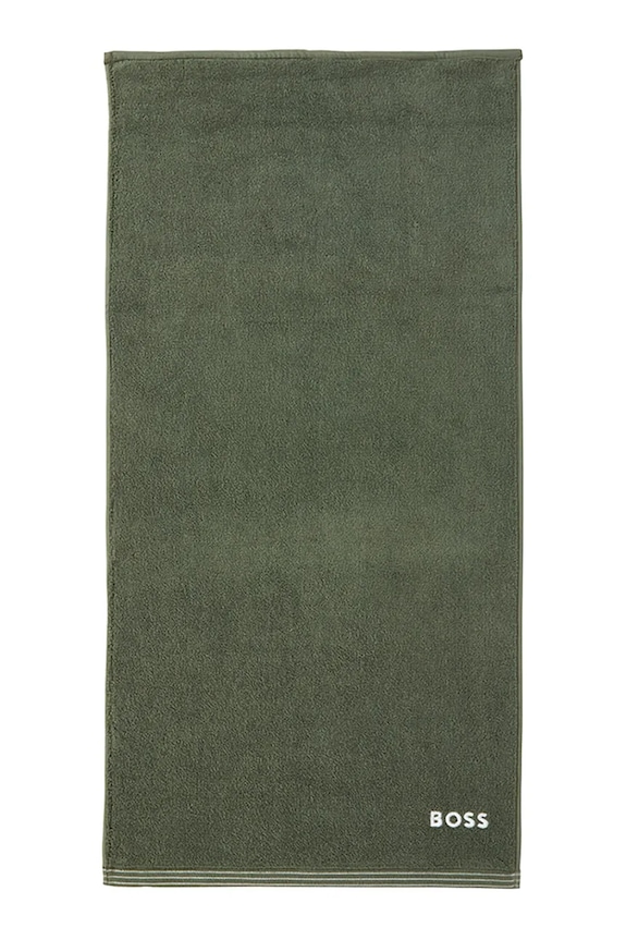 BOSS mały ręcznik bawełniany EDGE Lichen 50 x 100 cm zielony 1063531