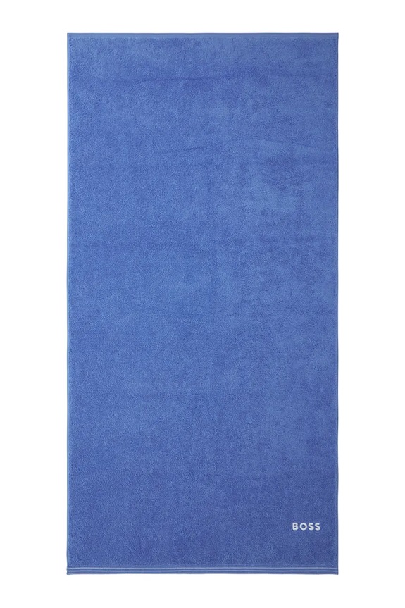 BOSS średni ręcznik bawełniany EDGE Malibu 70 x 140 cm niebieski 1063584