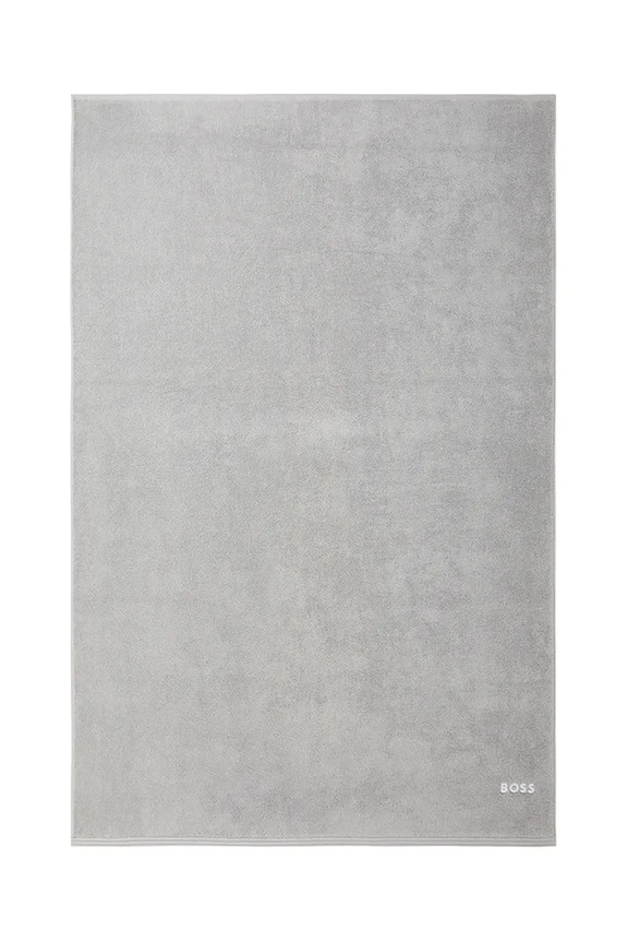 BOSS duży ręcznik bawełniany EDGE Mineral 100 x 150 cm szary 1063588