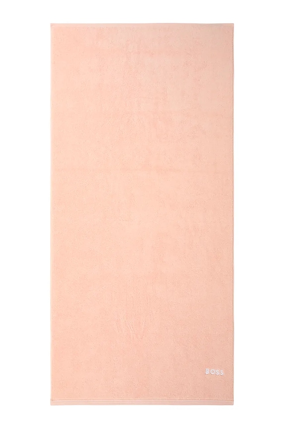 BOSS średni ręcznik bawełniany EDGE Nude 70 x 140 cm beżowy 1063577