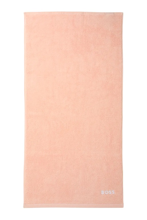 BOSS duży ręcznik bawełniany EDGE Nude 50 x 100 cm beżowy 1063578