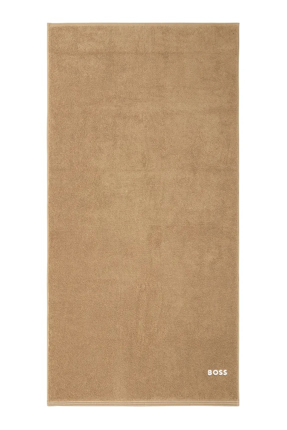 BOSS średni ręcznik bawełniany EDGE Pecan 70 x 140 cm beżowy 1063664