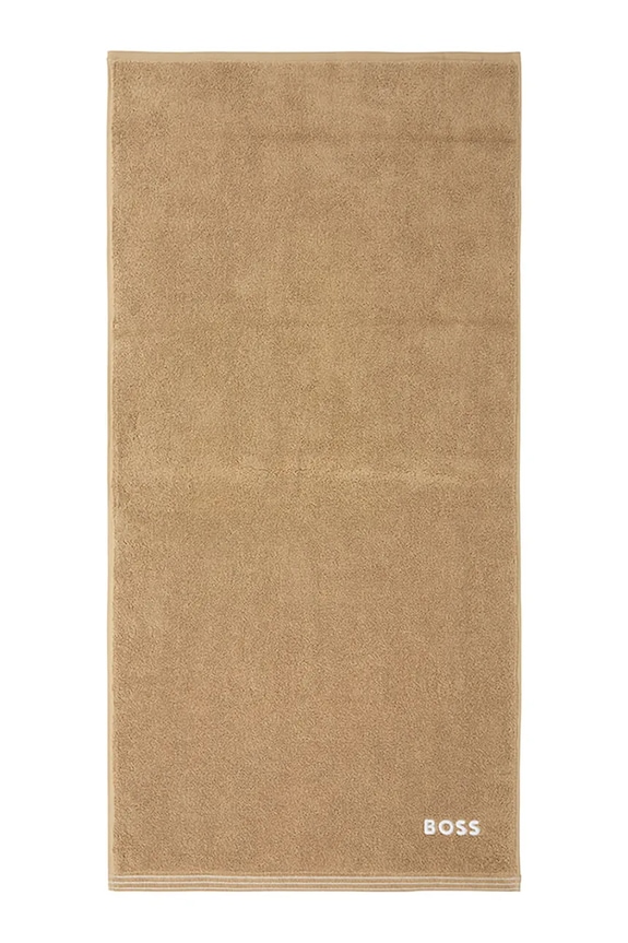 BOSS mały ręcznik bawełniany EDGE Pecan 50 x 100 cm beżowy 1063665