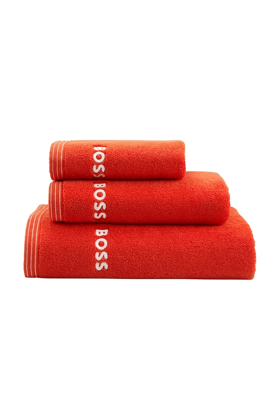 BOSS duży ręcznik bawełniany EDGE Spice 100 x 150 cm 1063679 czerwony AA00