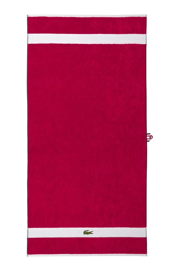 Lacoste nagy méretű pamut törölköző LCASUAL Bigarreau 90 x 150 cm lila 1063377