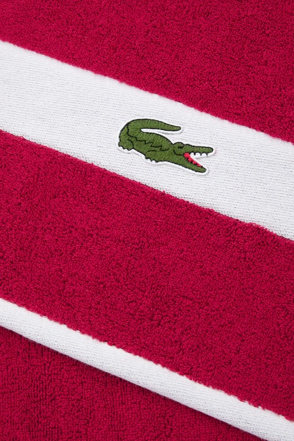 Lacoste nagy méretű pamut törölköző LCASUAL Bigarreau 90 x 150 cm 1063377 lila AA00