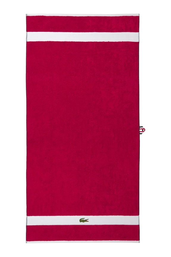 Lacoste prosop mediu din bumbac LCASUAL Bigarreau 70 x 140 cm violet 1063378