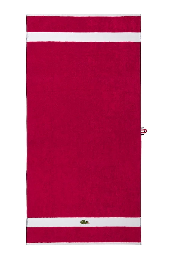 Lacoste prosop mediu din bumbac LCASUAL Bigarreau 70 x 140 cm violet 1063378