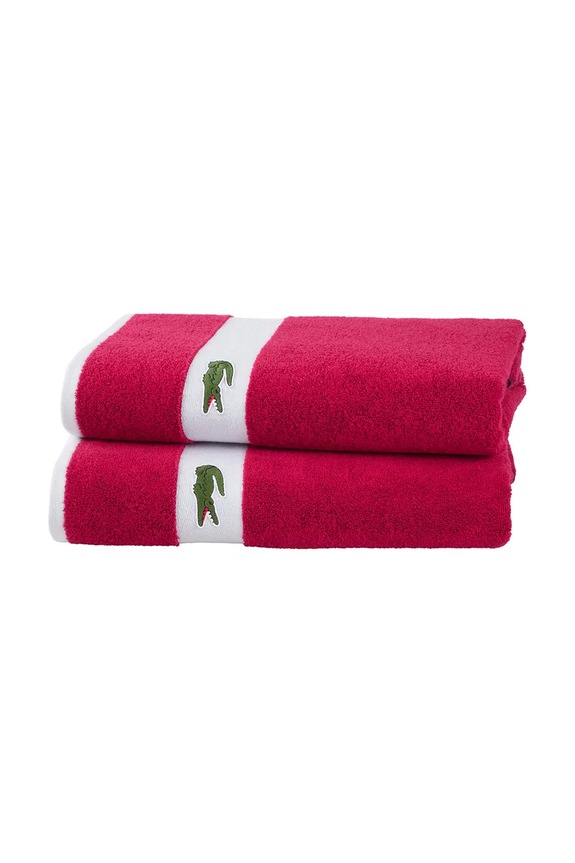 Lacoste prosop mic de bumbac LCASUAL Bigarreau 55 x 100 cm 1063379 violet AA00