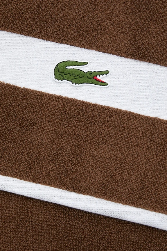 Łazienka Lacoste mały ręcznik bawełniany LCASUAL Pecan 55 x 100 cm 1067409 brązowy