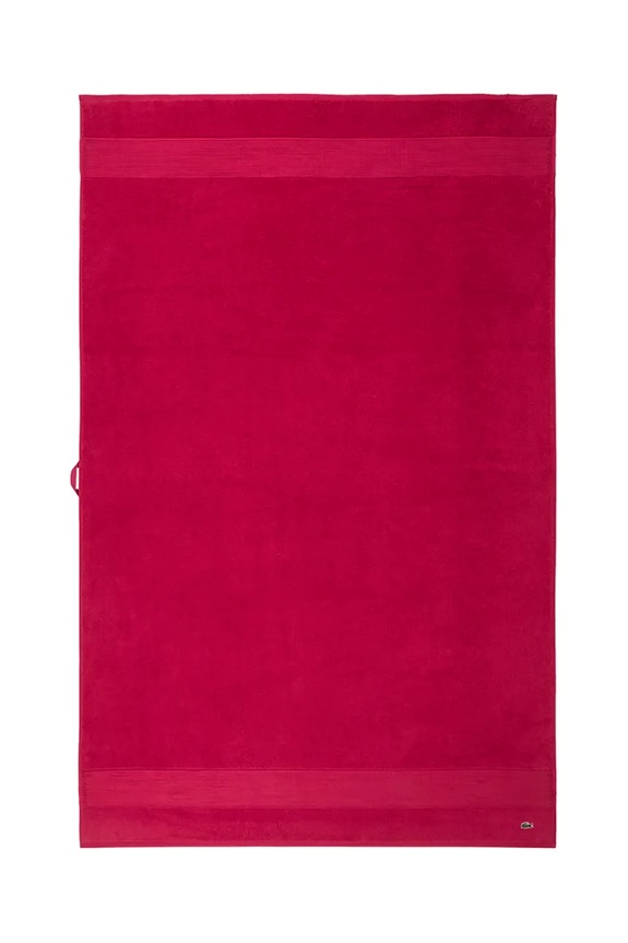 Lacoste nagy méretű pamut törölköző LLECROCO Bigarreau 100 x 150 cm lila 1062367