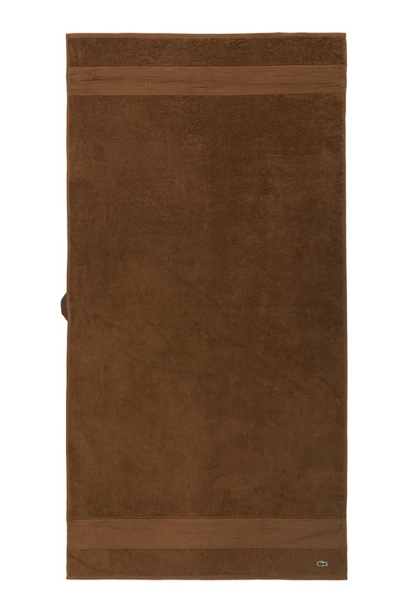Lacoste közepes méretű pamut törölköző LLECROCO Pecan 70 x 140 cm barna 1062373