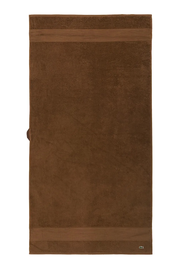 Lacoste közepes méretű pamut törölköző LLECROCO Pecan 70 x 140 cm barna 1062373