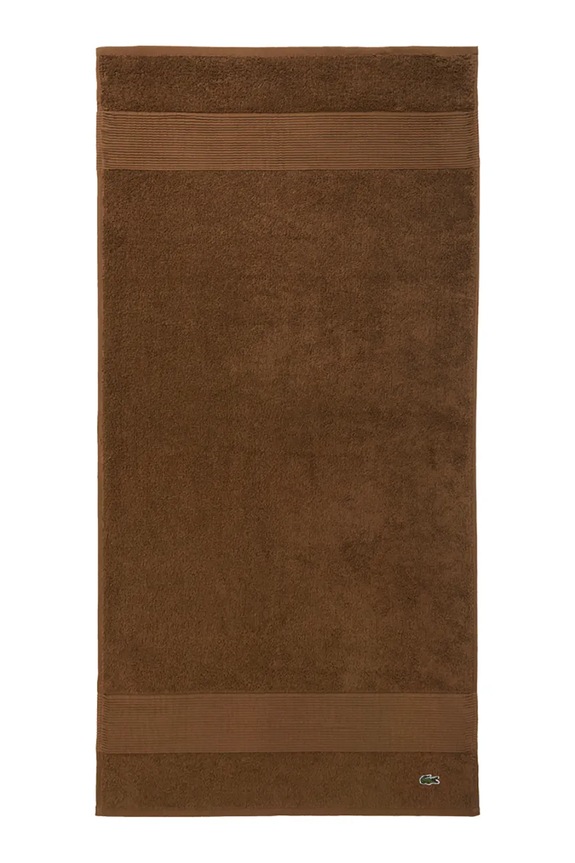 Lacoste kis méretű pamut törülközőt LLECROCO Pecan 50 x 100 cm barna 1062374
