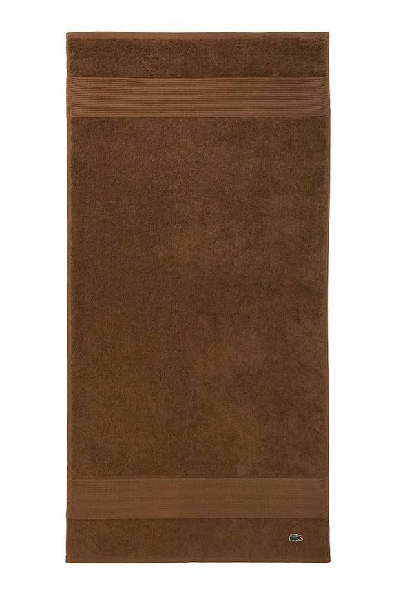 Lacoste kis méretű pamut törülközőt LLECROCO Pecan 50 x 100 cm barna 1062374