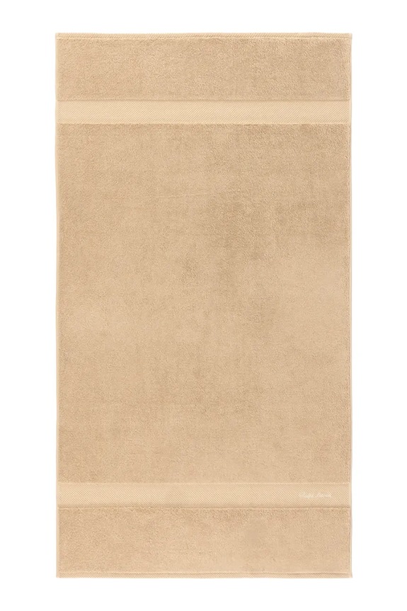 Ralph Lauren közepes méretű pamut törölköző DULANEY Linen 75 x 137 cm bézs 1062960