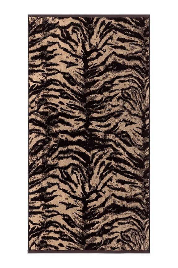 Kenzo średni ręcznik bawełniany KFAUVE Naturel 70 x 140 cm brązowy 1062870