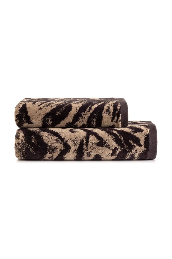 Kenzo średni ręcznik bawełniany KFAUVE Naturel 70 x 140 cm 1062870 brązowy AA00