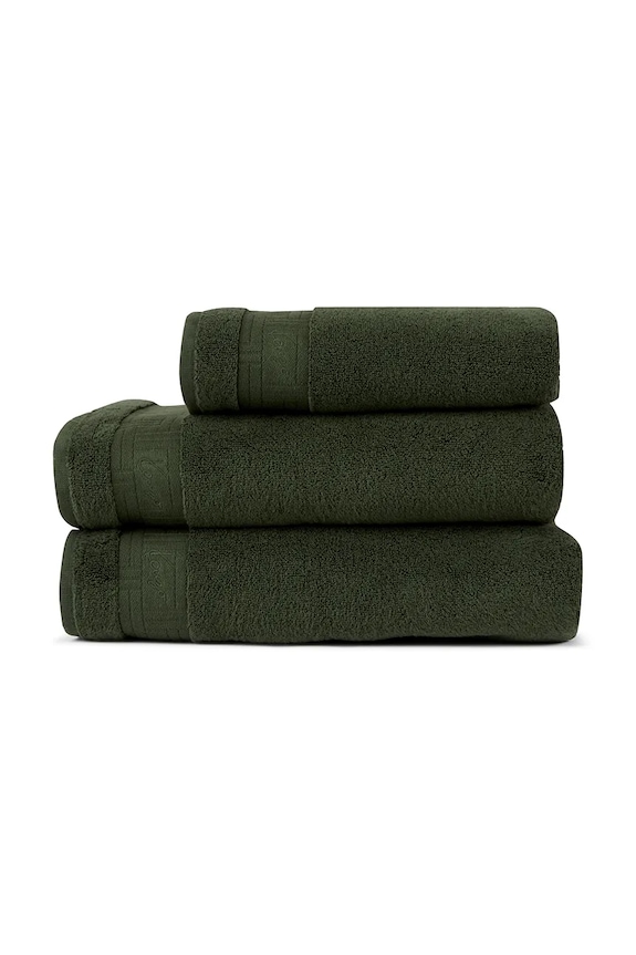 Stredný bavlnený uterák Kenzo KWEAVE Kaki 70 x 140 cm 1070387 zelená AA00