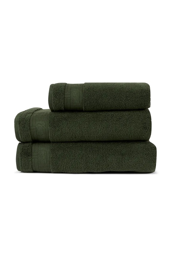 Kenzo mały ręcznik bawełniany KWEAVE Kaki 55 x 100 cm 1070388 zielony AA00