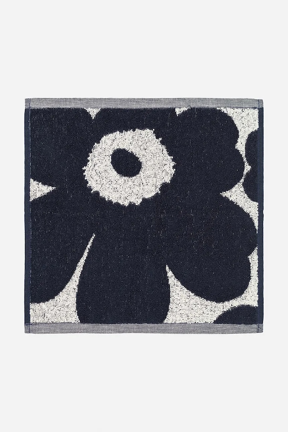 Marimekko prosop pentru față din bumbac 30 x 30 cm bleumarin 074032.851