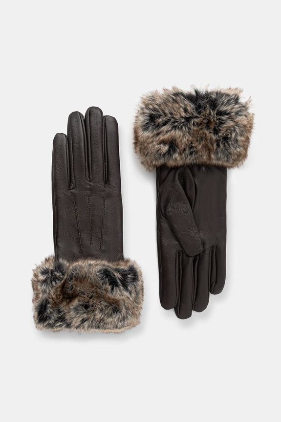 Barbour bőr kesztyű sima barna LGL0043