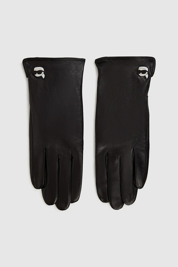 Δερμάτινα γάντια Karl Lagerfeld IKON άλλο μαύρο A4W33112