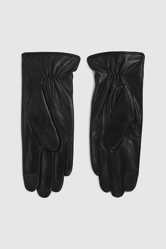 Δερμάτινα γάντια Karl Lagerfeld IKON A4W33112 μαύρο AA00