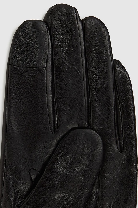 Δερμάτινα γάντια Karl Lagerfeld IKON μαύρο A4W33112