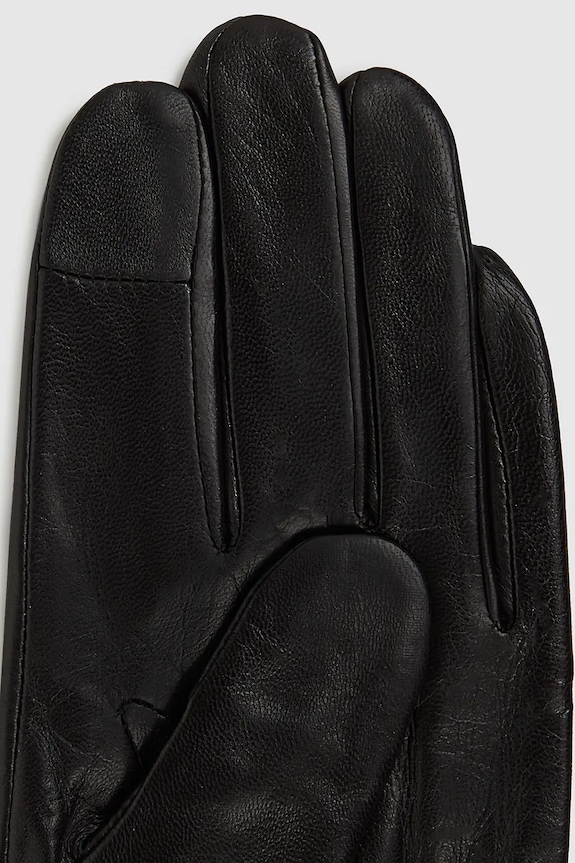 Δερμάτινα γάντια Karl Lagerfeld IKON μαύρο A4W33112