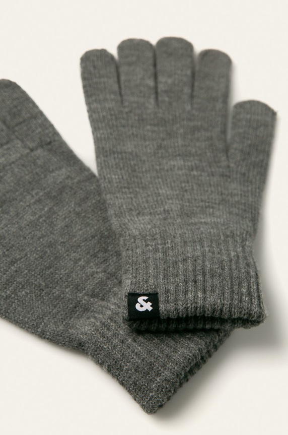 Jack & Jones - Rękawiczki 12159459 szary AA00