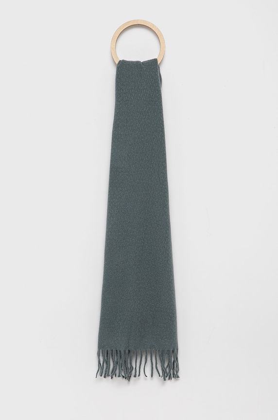 Pieces Szalik dzianina turkusowy 17115930