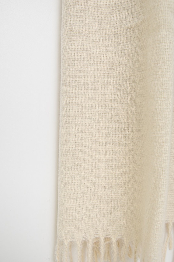 Kratki šal s primjesom vune Pieces 17126868.WhitecapGr bež AA00