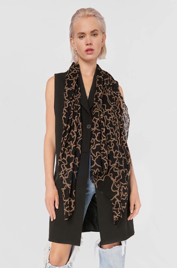 Šal Tous 2000780551 črna