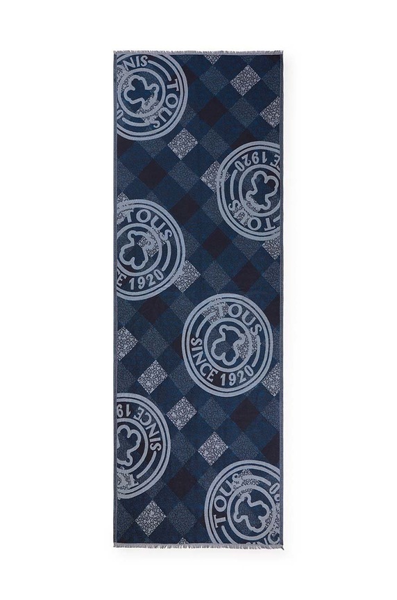 Tous szal Kaos Mini Stamp 2001664033 niebieski AA00