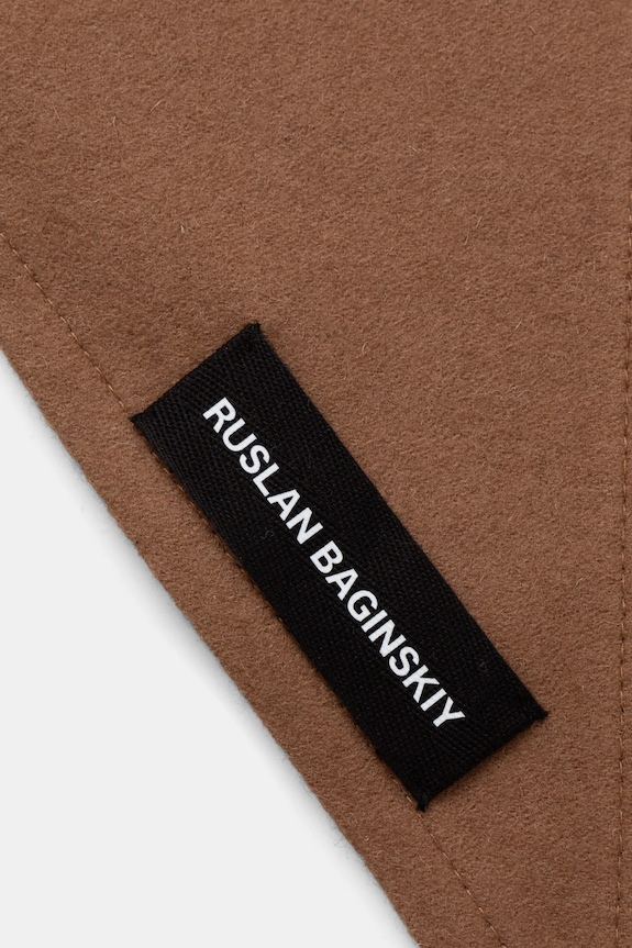 Akcesoria Ruslan Baginskiy kaptur wełniany HOD037.WP.FLT brązowy