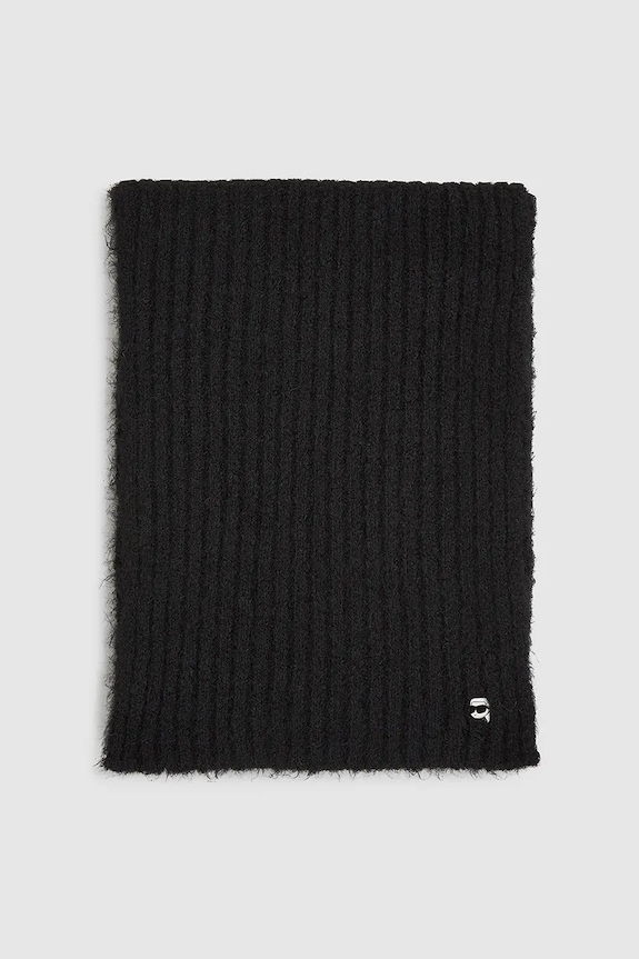 Κασκόλ Karl Lagerfeld IKON A4W33119 μαύρο AA00