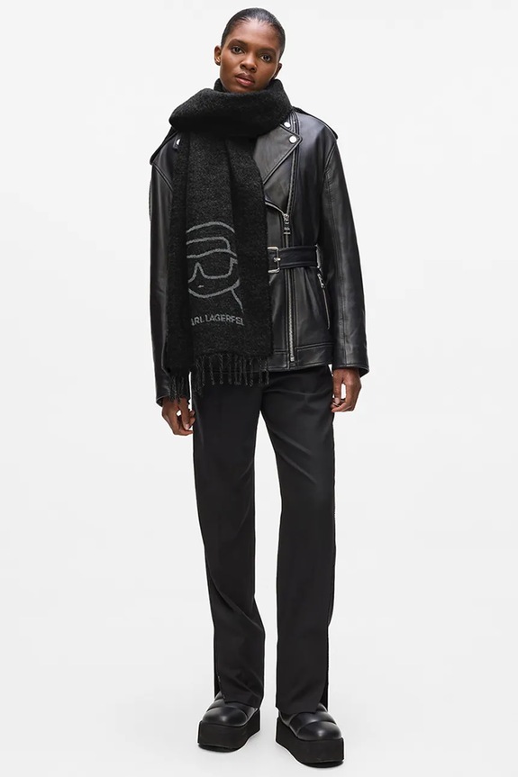 Šal s dodatkom vune Karl Lagerfeld IKON A4W33051