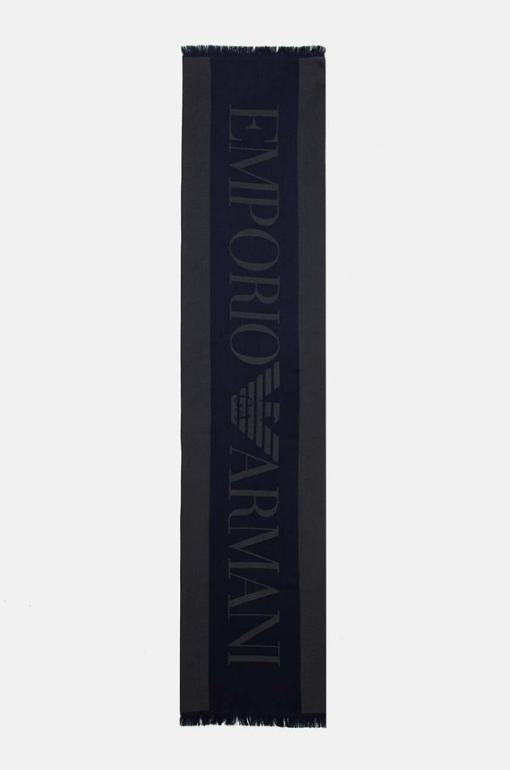 Emporio Armani szalik wełna granatowy 625007.CC307.NOS