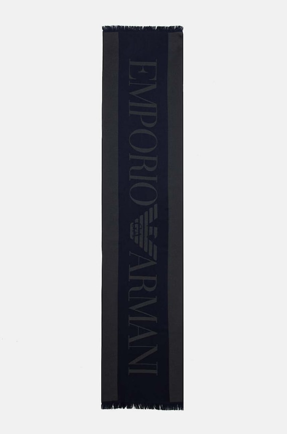 Emporio Armani szalik wełna granatowy 625007.CC307.NOS